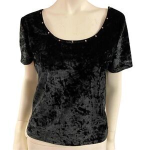 Tough Luv velvet crop top size large/Xlarge
